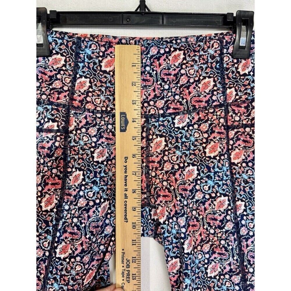 Athleta High Rise Chaturanga Tapestry Leggings Womens Small Paisley Crop NEW - Picture 9 of 10